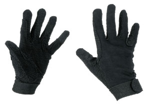 COVALLIERO Rękawiczki bawełniane JERSEY czarne XS