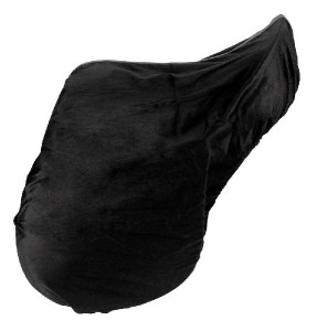 KERBL Bawełniany pokrowiec na siodło czarny