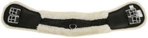 Covalliero Popręg ujeżdżeniowy z futrem, czarny 50 cm