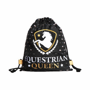 Equestrian Queen Pokrowiec na kask/ worek na szczotki Deluxe czarny